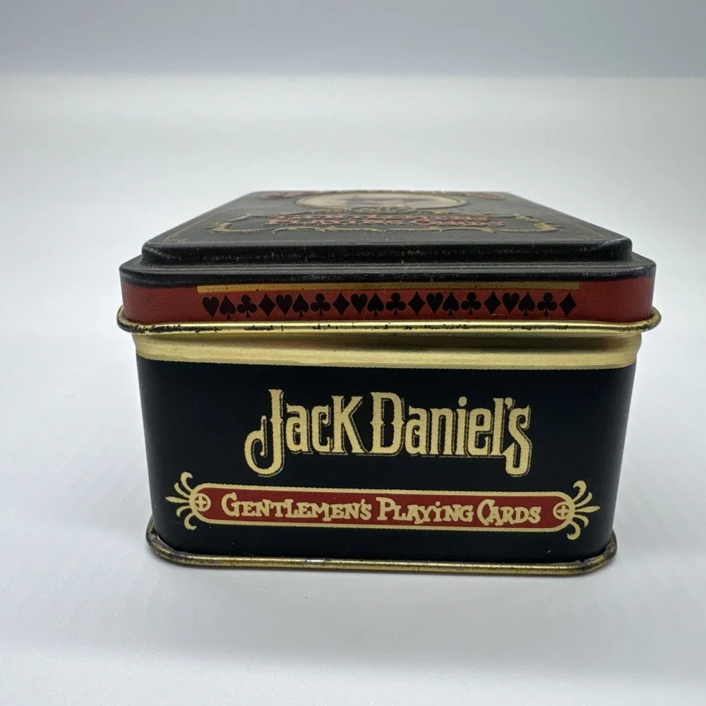 VTG Jack Daniels Old No. 7 Gentlemen Playing Cards w/Tin, -England-